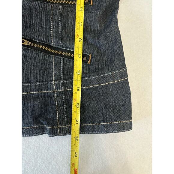 Converse One Star Military Fitted Denim Jacket Blazer Size Medium Womens - Picture 6 of 9